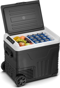 Klarstein PolarForce 50L kompresszoros hűtődoboz, LCD panel, világítás, off-road, akkumulátorvédelem, 12V/230V