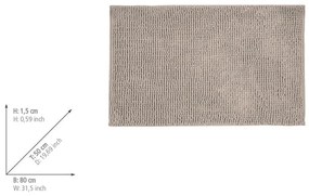 Bézs textil fürdőszobai kilépő 50x80 cm Chenille – Allstar