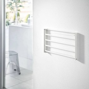 Matt fehér fali acél fürdőszobai polc Tower – YAMAZAKI