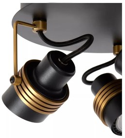 Lucide 34944/13/30 - Spotlámpa TUNDRAN 3xGU10/5W/230V fekete