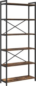 vidaXL Könyvespolc Füstölt tölgy 40 x 30 x 85 cm Faanyag