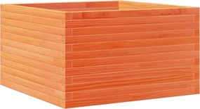 vidaXL viaszbarna tömör fenyőfa kerti virágláda 80x80x45,5 cm