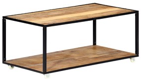 vidaXL tömör újrahasznosított fa dohányzóasztal 90 x 50 x 40 cm