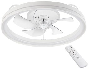 Lamkur LED Mennyezeti lámpa ventilátorral FARGO LED/37W/230V fehér + távirányító LA49885