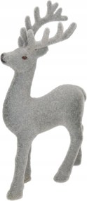 Rénszarvas Velúr Álló Figura Nád Dekoráció