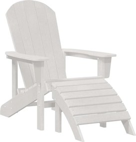 vidaXL Adirondack szék Fehér 82 x 74 x 92 cm HDPE