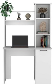 Polcos íróasztal tárolóval 98,5x45,3x162,5cm barna FUR1233-2