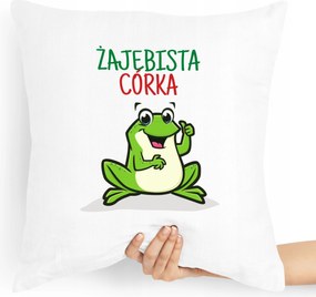 Ajándék Párna Lányának Békás Lány Ajándék fényképes nyomtatással