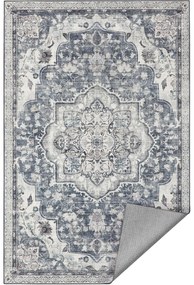 szőnyeg, 61 x 92 cm, csúszásmentes nappali szőnyeg, szürke