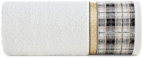 Pamut karácsonyi törölköző jacquard szegéllyel fehér Szélesség: 70 cm | Hossz: 140 cm