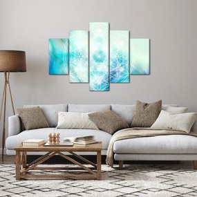 Kép - Merkaba türkiz háttérrel (150x105 cm)