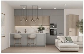 Lámpa Mennyezeti lámpatest DROP 3 , 7134, AC220-240V, 50/60Hz, 3*E14, max.25W, átmérő  68 cm, fekete