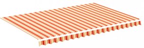 sárga és narancssárga csere napellenző ponyva 4,5 x 3 m