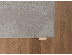 Szürke gyapjú szőnyeg 133x190 cm Morphic Botanica – Agnella