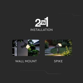 LED napelemes lámpa 2 az 1-ben LED/1,3W/3,7V 3000/4000/6400K IP65 1200 mAh