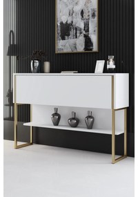 Komód Luxe - Gold, White