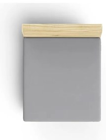Szürke gumis pamut lepedő 160x200 cm - Mijolnir