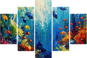 Kép - A víz alatti világ festése (150x105 cm)