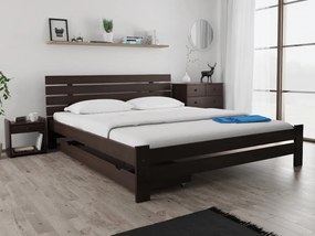 PARIS magasított ágy 180x200 cm, diófa Ágyrács: Ágyrács nélkül, Matrac: Coco Maxi 19 cm matrac