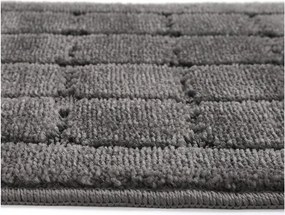 Antracitszürke fürdőszobai kilépő szett 2 db-os 50x80 cm Kareli – Foutastic