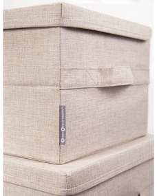 Wanda bézs tárolódoboz, 30 x 20 cm - Bigso Box of Sweden