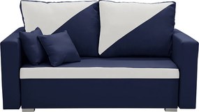 ASTRA2 Kétszemélyes kinyitható kanapé Sötétkék/krém