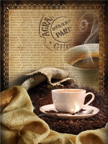 Fotótapéta Kávé Hangulat Meleg Gabona Latte Espresso 206x275 +ragasztó