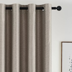 4Home Stripe sötétítő függöny bézs, 150 x 250 cm