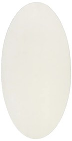 Szőnyegek Krém Poliészter 80 x 150 cm Ovális területszőnyeg