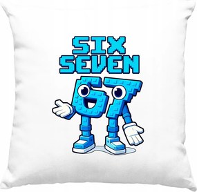 Pixel Six Seven párna, fehér