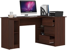 Sarok PC asztal Bevin (wenge) (J). Akció -16%. 1068960