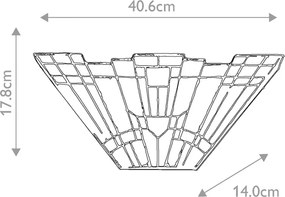 Quoizel INGLENOOK QZ-INGLENOOK-WU Fali lámpa 2x60W/E14