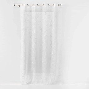 Poliészter Függöny Átvezetőkkel Fémes Nyomott Mintával 240 X 140 CM