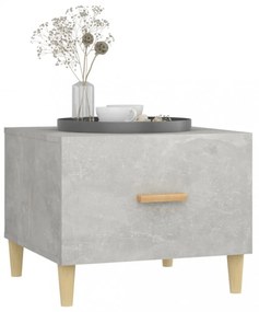betonszürke szerelt fa dohányzóasztal 50 x 55 x 40 cm