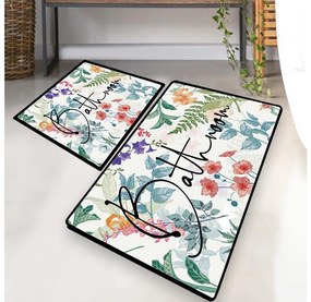 KÉSZLET 2x Fürdőszoba szőnyeg 60/100 cm színes