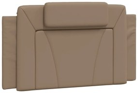 cappuccino színű műbőr fejtámla párna 100 cm