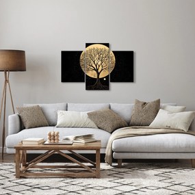 Kép – Fa arany teliholdban I. (90x60 cm)