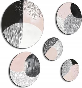 Képek A Nappaliba Falikép Szobadekoráció Geometriai Fekete-fehér