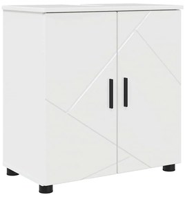 Fürdőszoba bútor szett 2 pcs Magasfényű fehér 61 x 35 x 64 cm