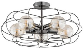 Alfa Mennyezeti lámpa LOTOS 5xE27/15W/230V antracit 60191