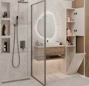 Kashar Nel III fürdőszoba szekrény, 31x174x30 cm, kasmír