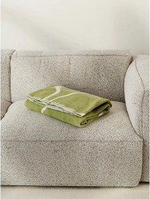 Zöld-krémszínű takaró 150x200 cm Felu – noo.ma