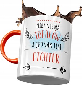 Narancssárga bögre a harcosnak, nincs tökéletes fotónyomtatással