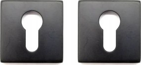 S458 Fekete téglalap alakú címke