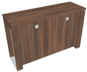 Verno+ S alacsony szekrény 140 x 46 x 90 cm, dió / vanília
