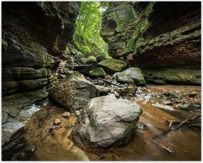 Poszterek 50x40 Sziklák Folyó Hegyek