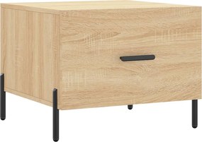 vidaXL sonoma tölgy színű szerelt fa dohányzóasztal 50 x 50 x 40 cm
