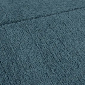 Kék kézi szövésű gyapjú szőnyeg 160x230 cm Textured Wool Border – Flair Rugs
