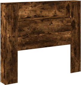 vidaXL Fejtámla polcokkal Füstölt tölgy 120 x 16,5 x 103,5 cm Faanyag
