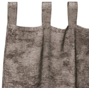 Bársonyfüggöny 2 db Gombfüggönnyel Cappuccino 245x140 cm